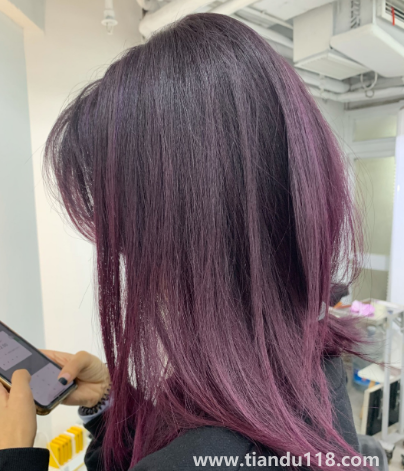 黑紫色能蓋住白頭發(fā)嗎(染了黑紫色是不是顯黑)(圖3) 黑紫色能蓋住白頭發(fā)嗎3