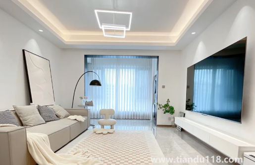 客廳不裝窗簾只裝紗好看嗎(選購(gòu)窗簾小技巧)(圖3) 客廳不裝窗簾只裝紗好看嗎3