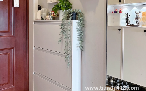 鞋柜可以放在陽臺(tái)上嗎(鞋柜放進(jìn)門左邊還是右邊)(圖4) 鞋柜可以放在陽臺(tái)上嗎4